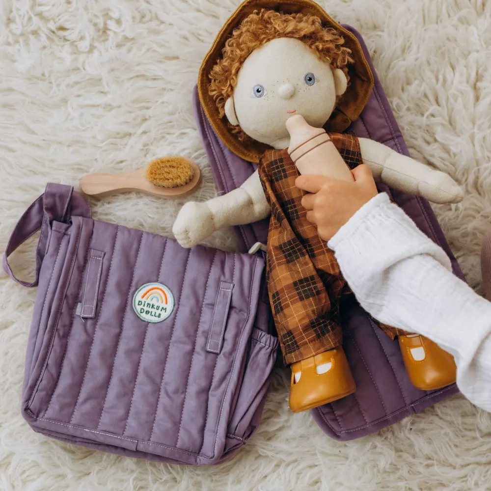 Olli Ella Indoor Play|Doll Accessories|Carrie Convertible Changing Set - Lavender