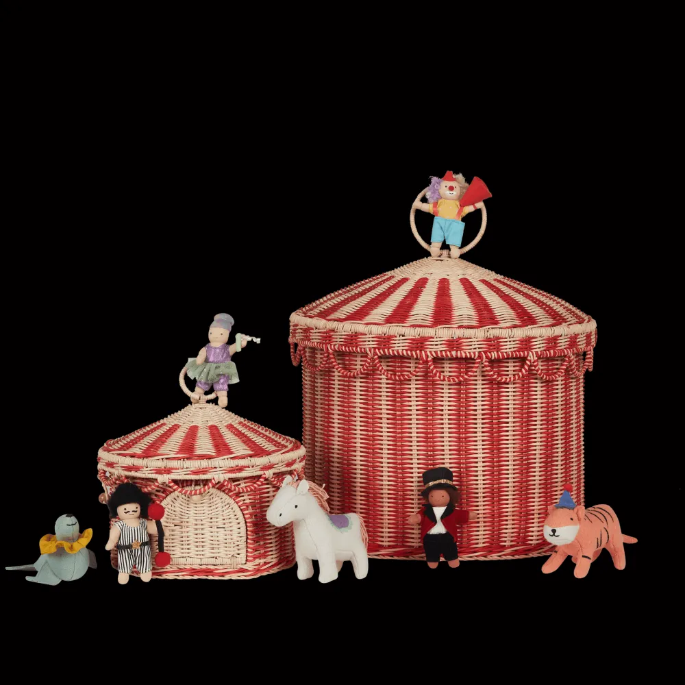Olli Ella Indoor Play|To Carry|Circus Tent - Toy Basket