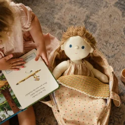Olli Ella Indoor Play|Doll Accessories|Dinkum Dolls Carry Cot - Gumdrop