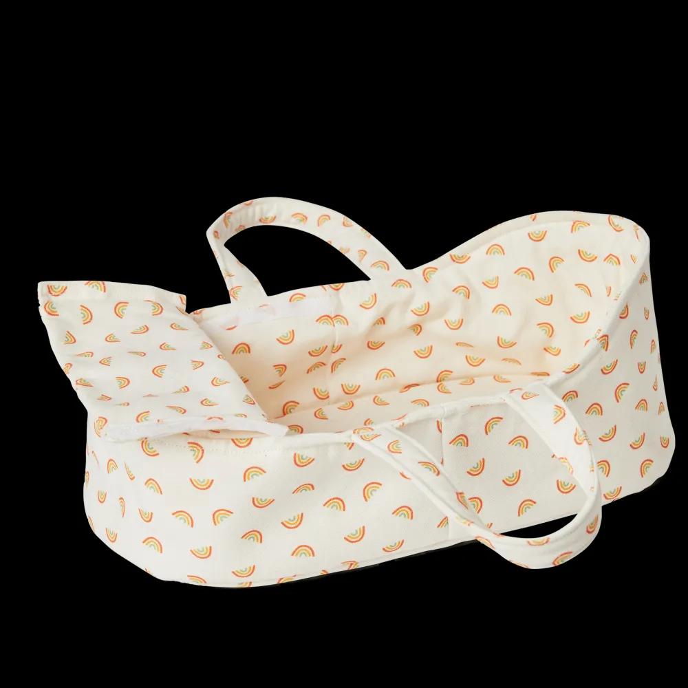 Olli Ella Doll Accessories|Doll Prams & Carriers|Dinkum Dolls Carry Cot - Rainbow Print
