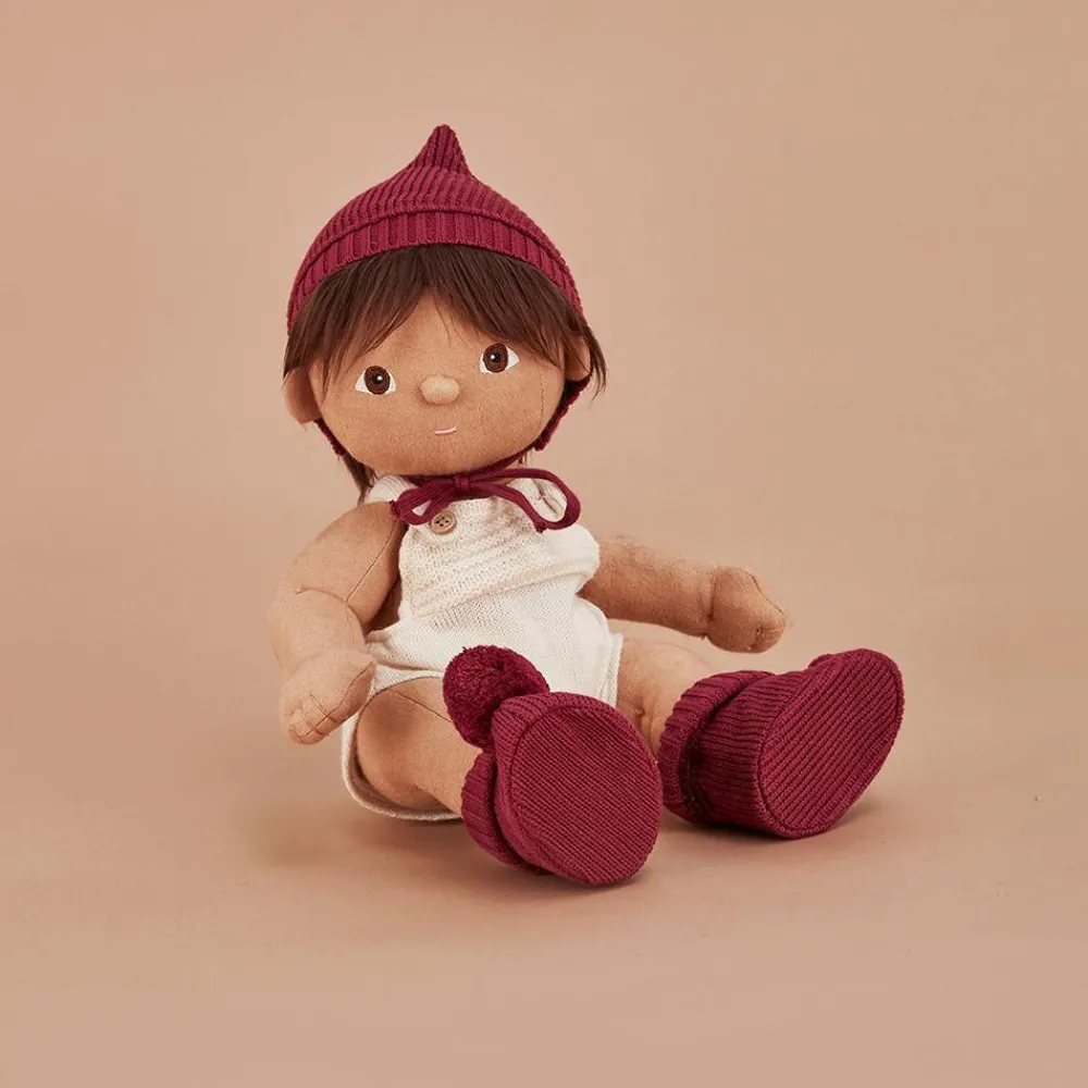 Olli Ella Indoor Play|Doll Accessories|Dinkum Dolls Knit Set - Plum
