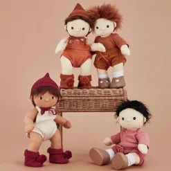 Olli Ella Indoor Play|Doll Accessories|Dinkum Dolls Knit Set - Plum