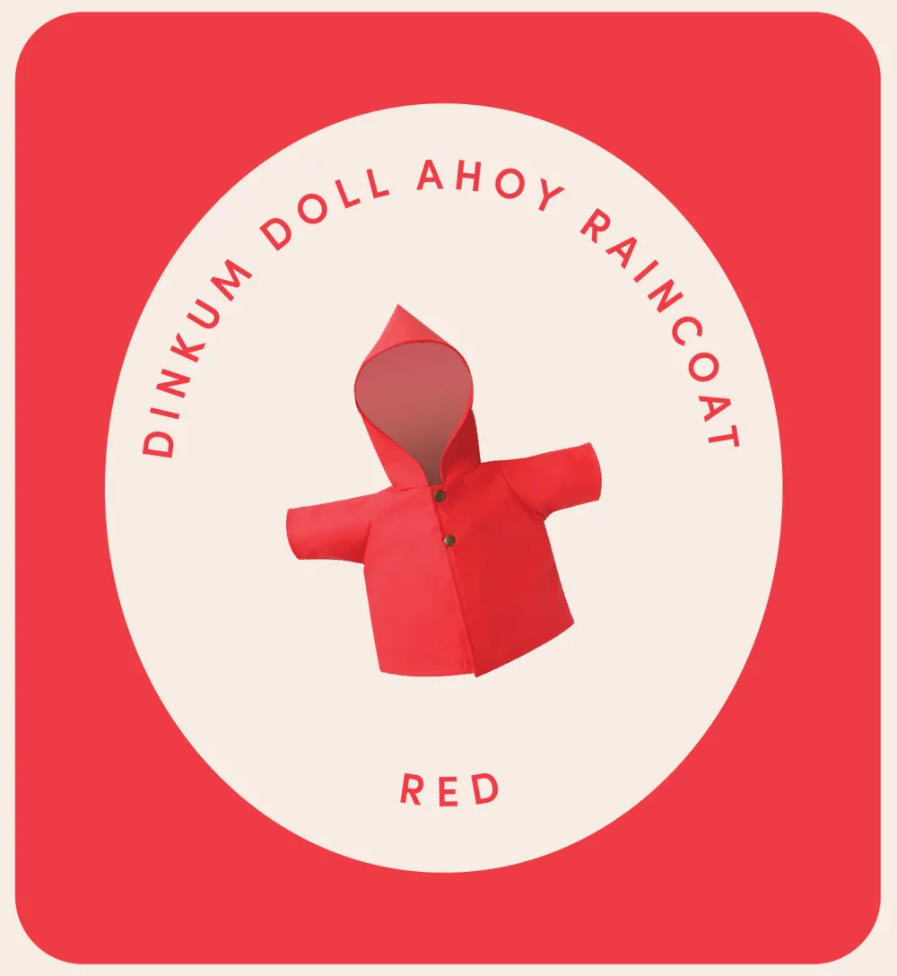Olli Ella Indoor Play|Doll Accessories|Dinkum Dolls Rainy Play Set - Red