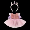 Olli Ella Indoor Play|Doll Accessories|Dinkum Unicorn Outfit - Pink