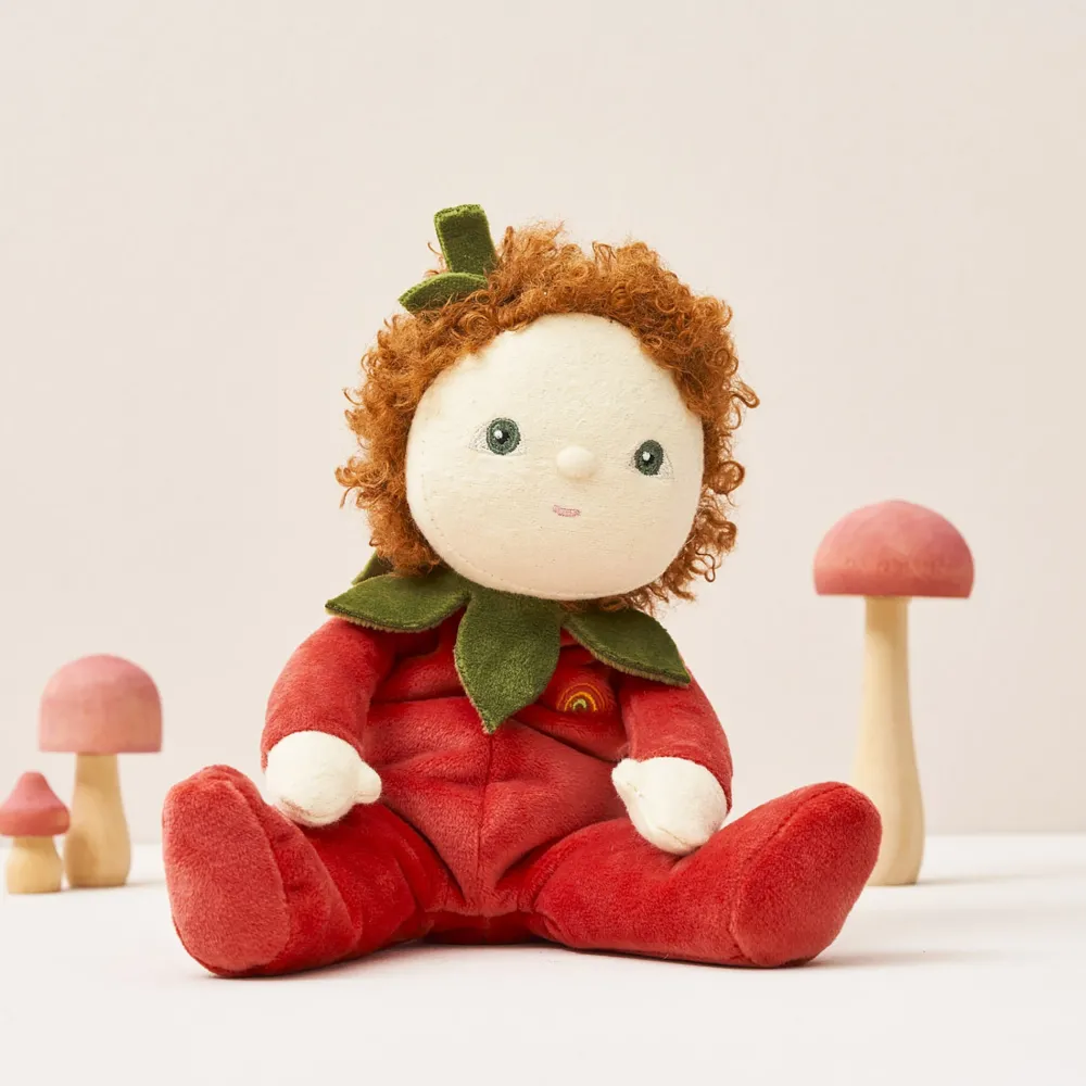 Olli Ella Soft Toys|Small World Play|Dinky Dinkums Forest Friends - Polly Poinsettia