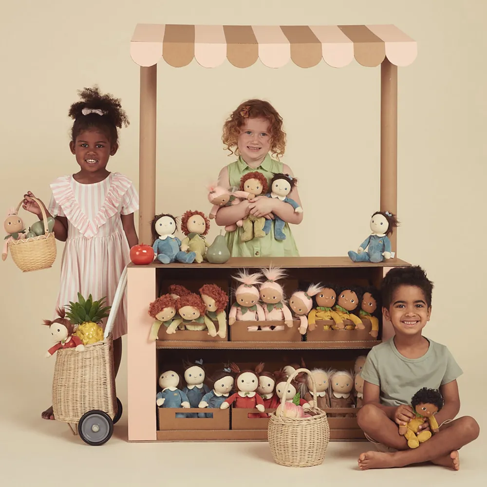 Olli Ella Soft Toys|Small World Play|Dinky Dinkums Fruity Cuties - Betsy Blueberry