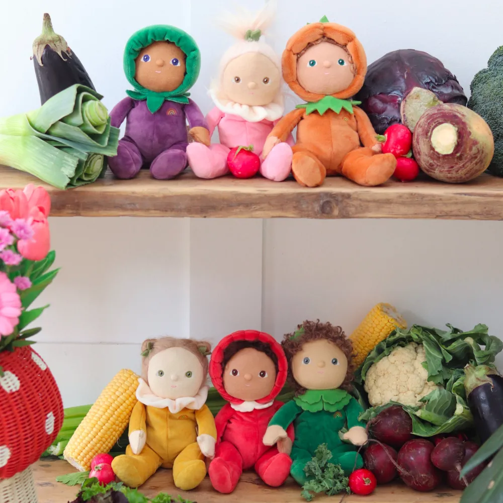 Olli Ella Soft Toys|Small World Play|Dinky Dinkums Happy Harvest - Gene Greens