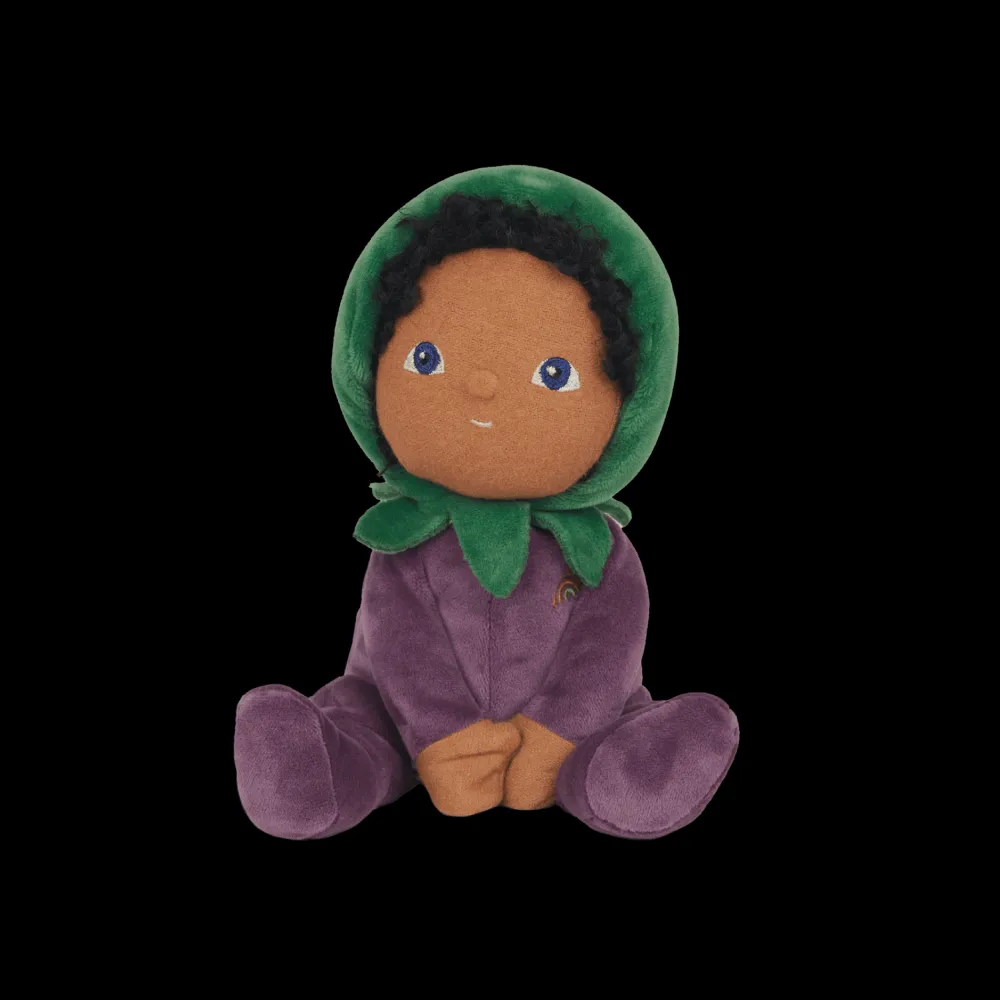 Olli Ella Soft Toys|Small World Play|Dinky Dinkums Happy Harvest - Ellis Eggplant