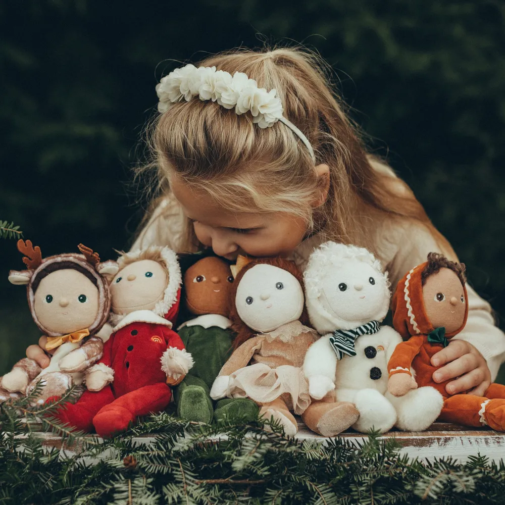Olli Ella Soft Toys|Small World Play|Dinky Dinkums Jolly Dollies - Georgie Gingerbread
