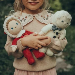 Olli Ella Soft Toys|Small World Play|Dinky Dinkums Jolly Dollies - Sammy Santa
