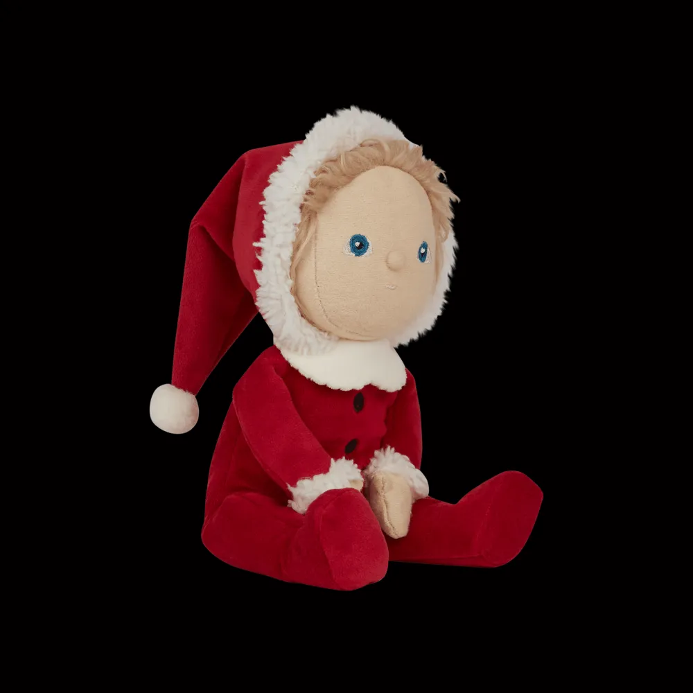 Olli Ella Soft Toys|Small World Play|Dinky Dinkums Jolly Dollies - Sammy Santa