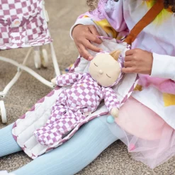 Olli Ella Indoor Play|Soft Toys - Newborns|Dozy Dinkums - Plum Check