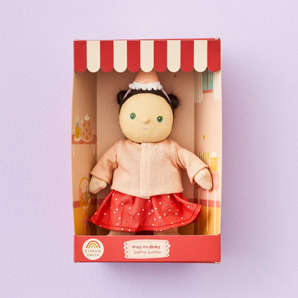 Olli Ella Soft Toys|Small World Play|Dress Me Dinky - Sophie Sundae