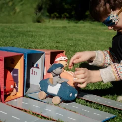 Olli Ella Indoor Play|Small World Play|Holdie Dog-Go - Officer - Blue
