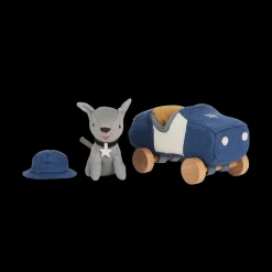 Olli Ella Indoor Play|Small World Play|Holdie Dog-Go - Officer - Blue