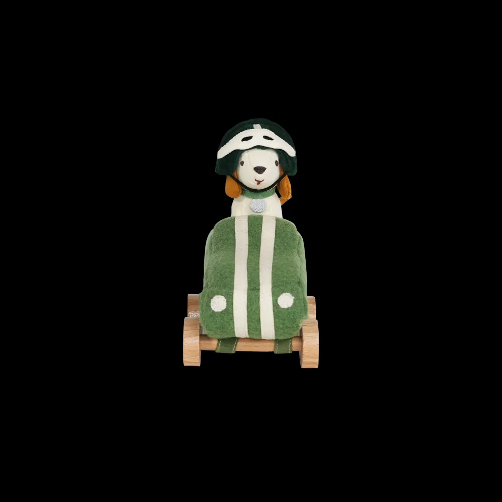 Olli Ella Indoor Play|Small World Play|Holdie Dog-Go - Racer Boy - Green
