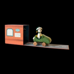 Olli Ella Indoor Play|Small World Play|Holdie Dog-Go - Racer Boy - Green