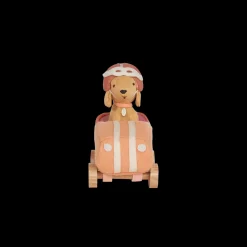Olli Ella Indoor Play|Small World Play|Holdie Dog-Go - Racer Girl - Pink