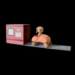 Olli Ella Indoor Play|Small World Play|Holdie Dog-Go - Racer Girl - Pink