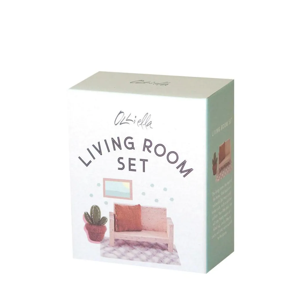 Olli Ella Doll Accessories|Indoor Play|Holdie™ Pinewood Living Room Set