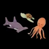 Olli Ella Indoor Play|Small World Play|Holdie Set - Marine Animals