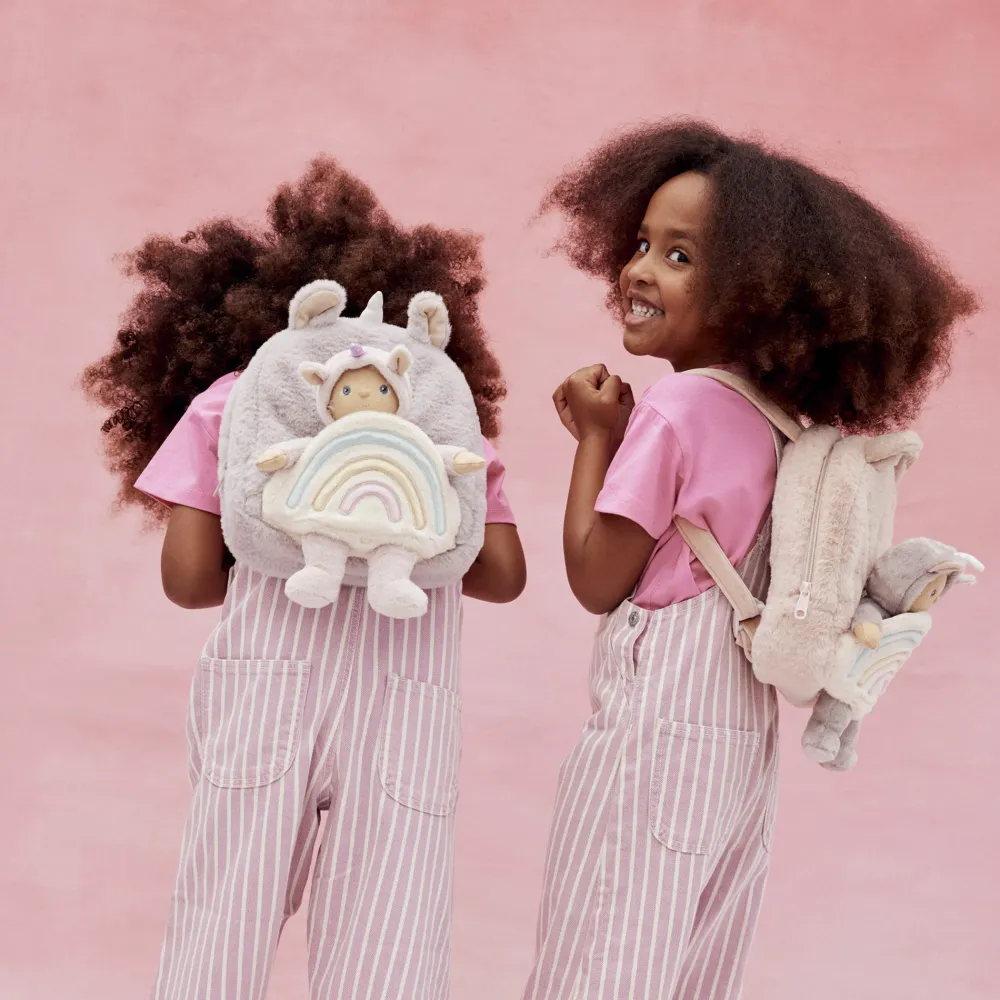Olli Ella Outdoor Play|Unicorn Universe|Hopalong Unicorn Backpack - Lilac