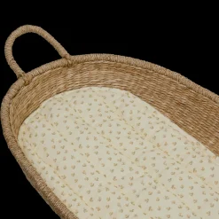 Olli Ella Nursery|Changing Baskets|Luxe Organic Cotton Liner - Leafed Mushroom