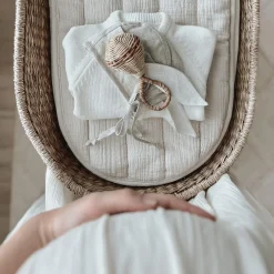 Olli Ella Nursery|Changing Baskets|Luxe Organic Cotton Liner - Oat