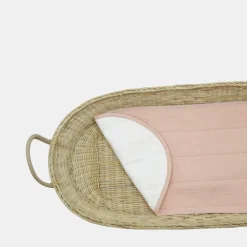 Olli Ella Nursery|Changing Baskets|Luxe Organic Cotton Liner - Rose