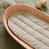 Olli Ella Nursery|Changing Baskets|Luxe Organic Cotton Liner - Seafoam