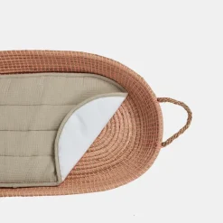 Olli Ella Nursery|Changing Baskets|Luxe Organic Cotton Liner - Seafoam