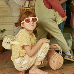 Olli Ella Outdoor Play|To Carry|Mini Chari Rattan Bag - Chalk