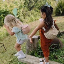 Olli Ella Outdoor Play|Rattan Bags|Mini Chari Rattan Bag - Straw
