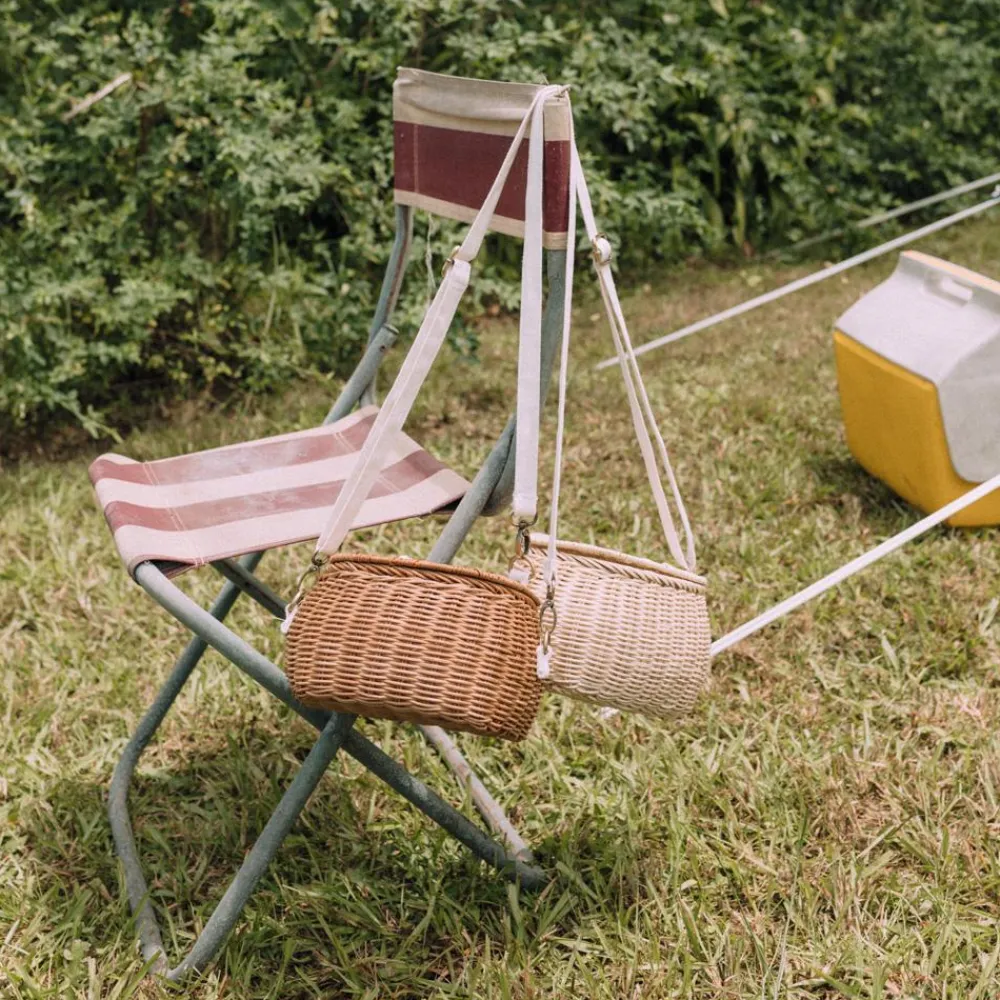 Olli Ella Outdoor Play|Rattan Bags|Mini Chari Rattan Bag - Straw