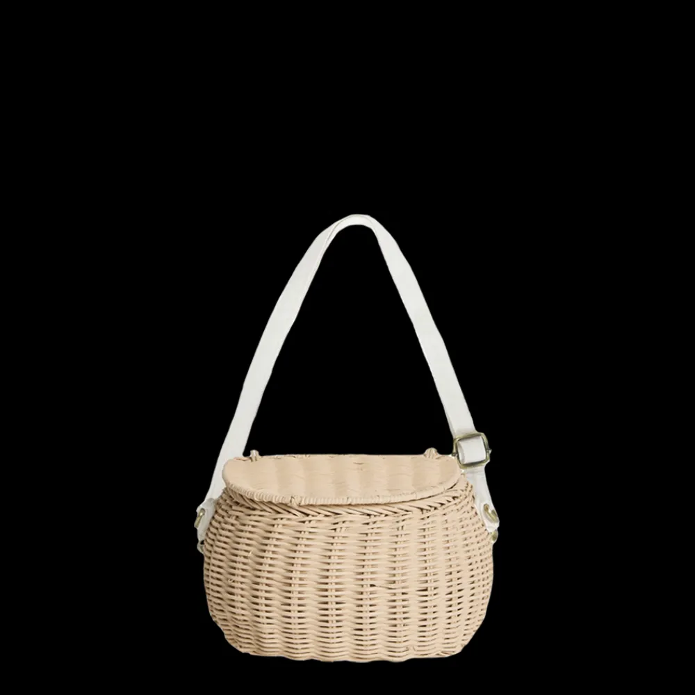 Olli Ella Outdoor Play|Rattan Bags|Mini Chari Rattan Bag - Straw