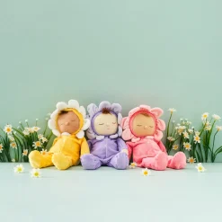 Olli Ella Indoor Play|Soft Toys - Newborns|Petal Dozy Dinkums - Twinkle - Fuchsia