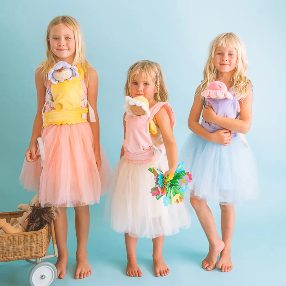 Olli Ella Indoor Play|Soft Toys - Newborns|Petal Dozy Dinkums - Twinkle - Fuchsia