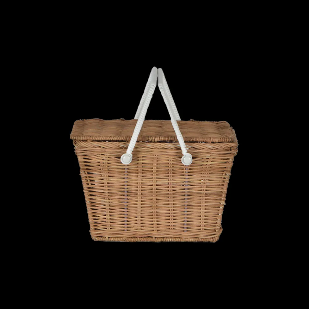 Olli Ella Outdoor Play|For Storage|Piki Rattan Basket - Natural