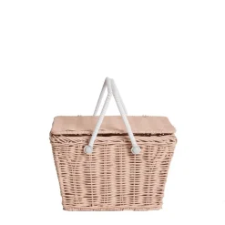 Olli Ella Outdoor Play|For Storage|Piki Rattan Basket - Rose