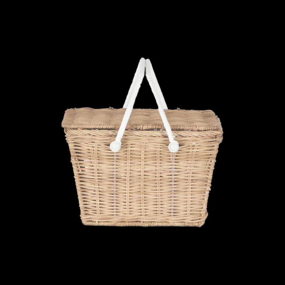 Olli Ella Outdoor Play|For Storage|Piki Rattan Basket - Straw