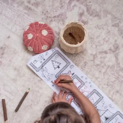 Olli Ella Indoor Play|For Storage|Porcini Basket - Musk