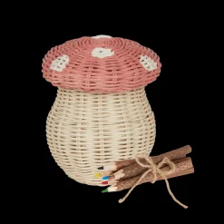 Olli Ella Indoor Play|For Storage|Porcini Basket - Musk