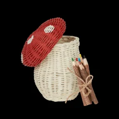 Olli Ella Craft & Activity|Indoor Play|Porcini Basket - Red