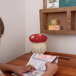 Olli Ella Craft & Activity|Indoor Play|Porcini Basket - Red