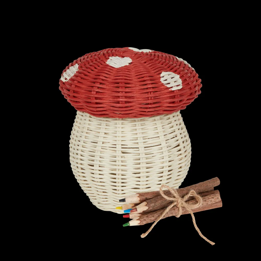 Olli Ella Craft & Activity|Indoor Play|Porcini Basket - Red