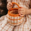 Olli Ella Outdoor Play|To Carry|Rattan Berry Basket - Stripe