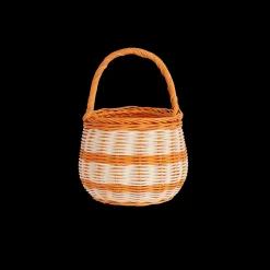 Olli Ella Outdoor Play|To Carry|Rattan Berry Basket - Stripe