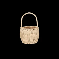 Olli Ella Outdoor Play|To Carry|Rattan Big Berry Basket - Straw