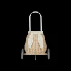 Olli Ella Outdoor Play|Rattan Bunny Luggy with Lining - Pansy
