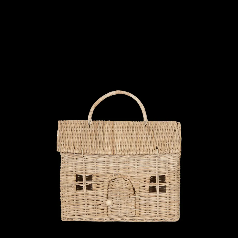 Olli Ella Outdoor Play|For Storage|Rattan Casa Clutch - Straw